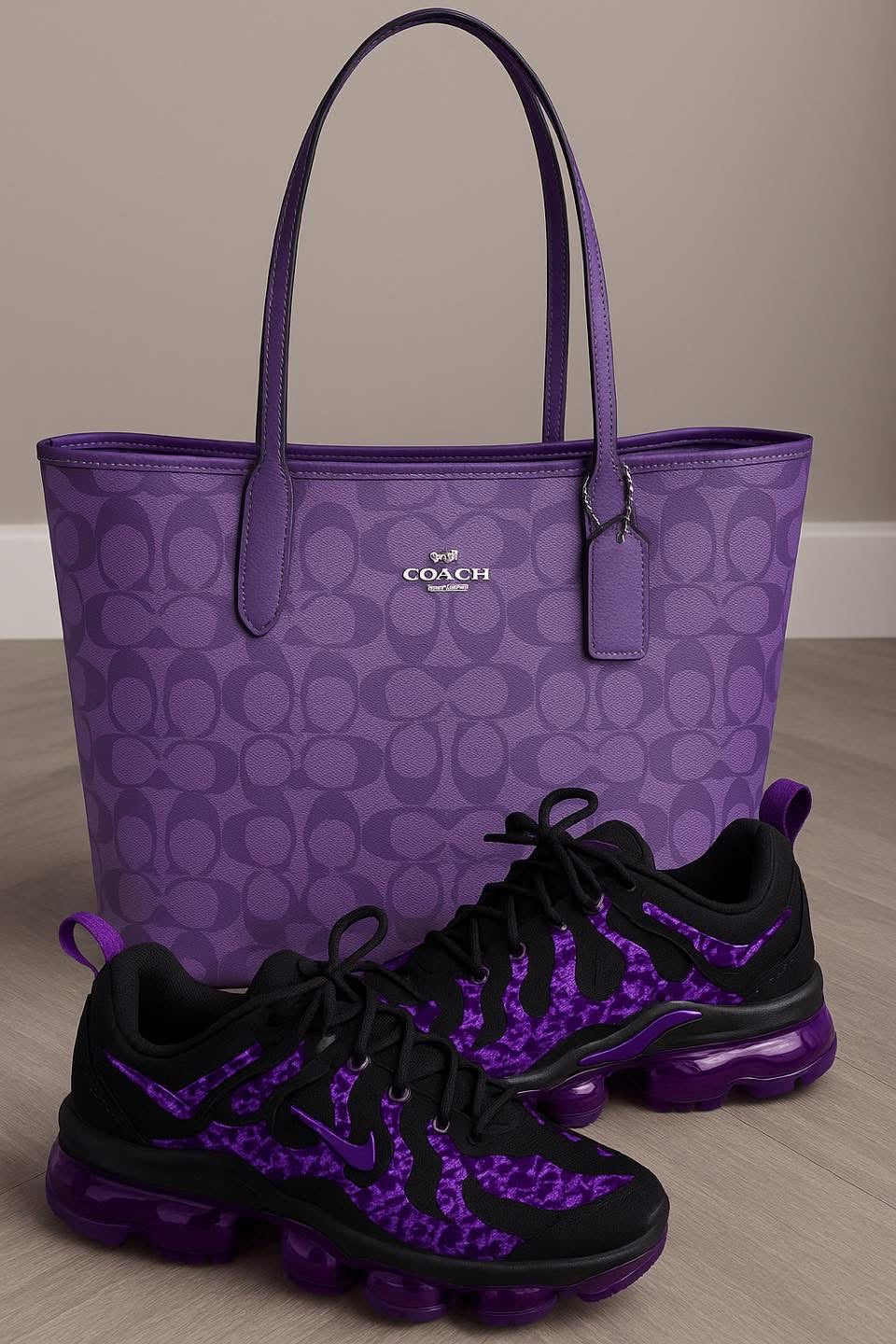 **π₯ The Amazing Customized Vapormax Sneakers " + Matching Shoulder Bag Reign Supreme in Style π₯**