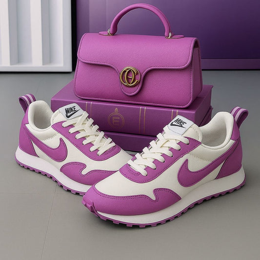 **🔥 Amazing Purple Air Max 90" + Luxe Purple Shoulder Bag Reign Supreme in Style 🔥**