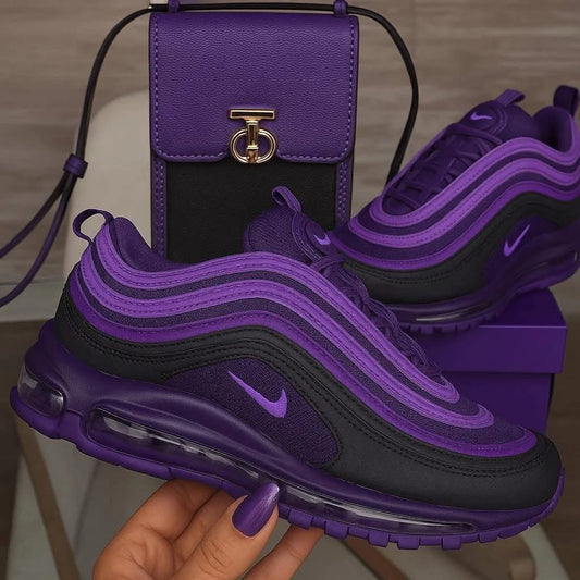 **🔥 Air Max 90 "Purple" + Matching Shoulder Bag Reign Supreme in Style 🔥**