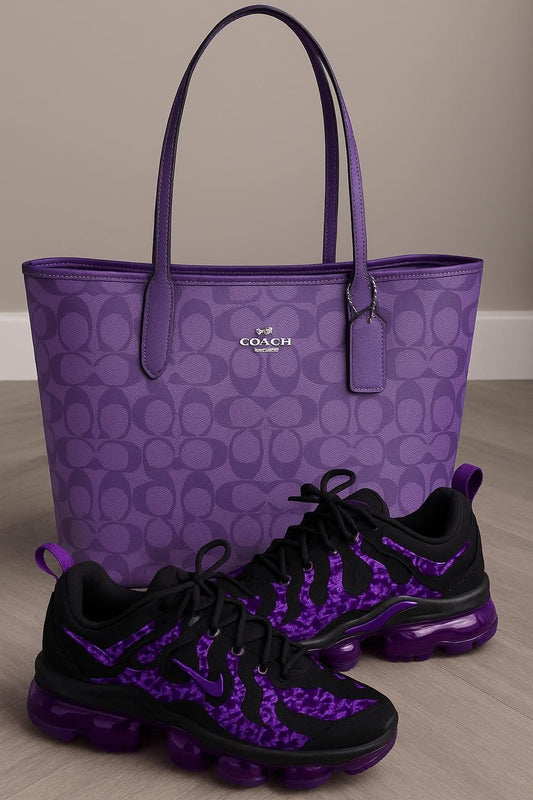 **🔥 The Amazing Customized Vapormax Sneakers " + Matching Shoulder Bag Reign Supreme in Style 🔥**