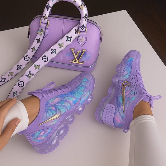 **🔥 The Amazing Customized Vapormax Sneakers " + Matching Shoulder Bag Reign Supreme in Style 🔥**