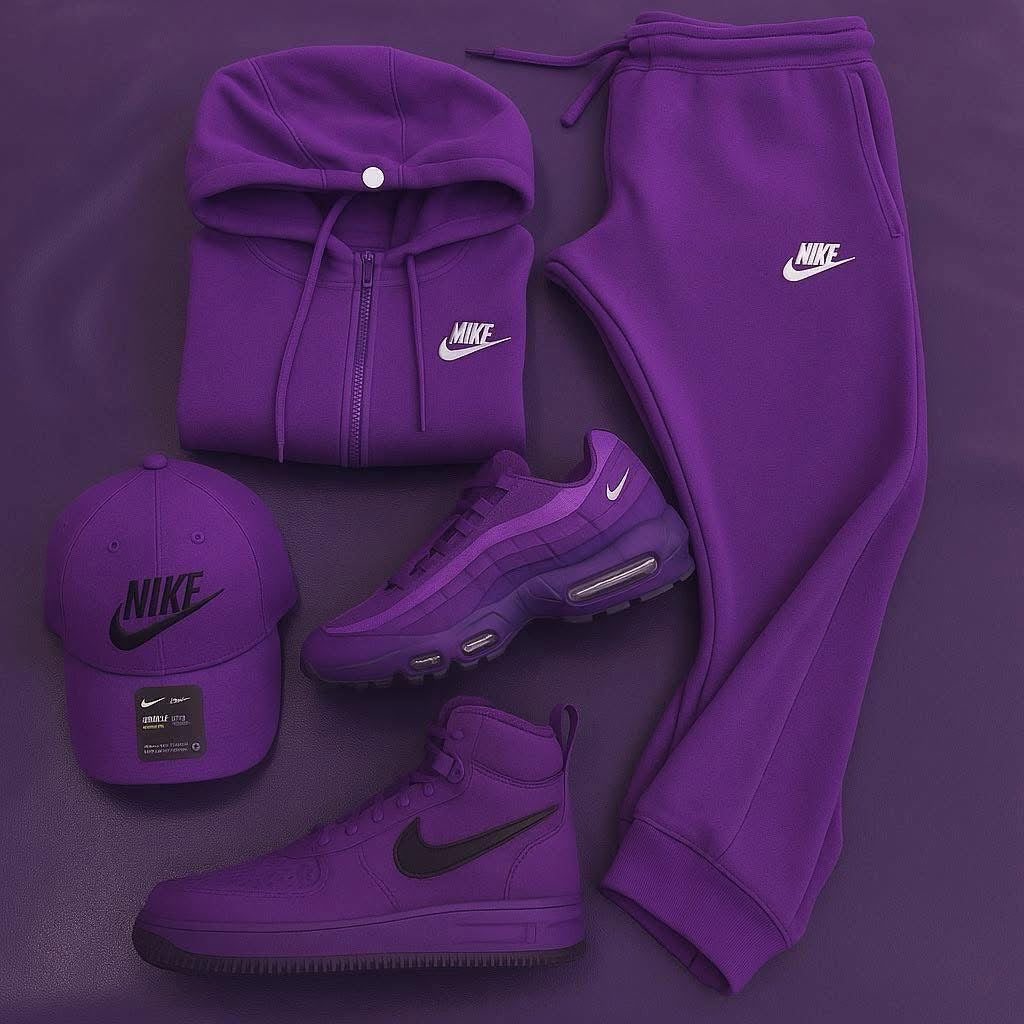 **🔥 The Amazing Purple Tracksuit And Sneakers For You 🔥**