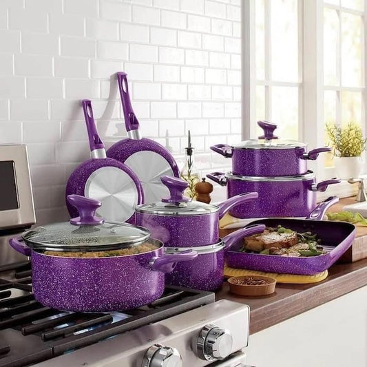 The Amazing Purple Nonstick Cookware Set 13 Piece