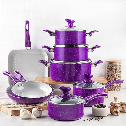 The Amazing Purple Nonstick Cookware Set 13 Piece